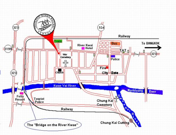 Map of Kanchanaburi